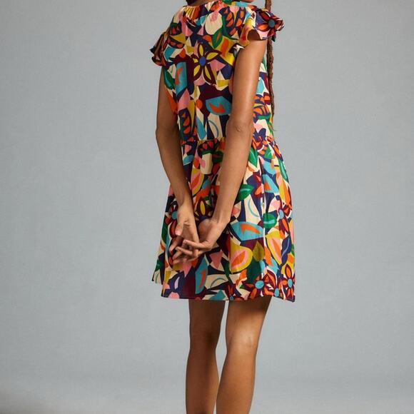 NWT Anthropologie Velvet by Graham & Spencer Matisse print Amaury Utopia wrap M - Picture 1 of 10